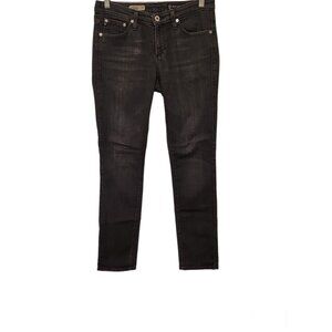 AG‎ Adriano Goldschmied Jeans The Stevie Slim Straight Leg Jean Black 27R 30x30